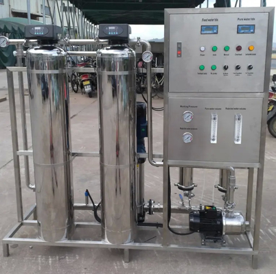 kaufen 380V 500 Lph Handelsro-Anlage, Wasserbehandlungs-Maschine der Umkehr-Osmose-SS304 online manufacture