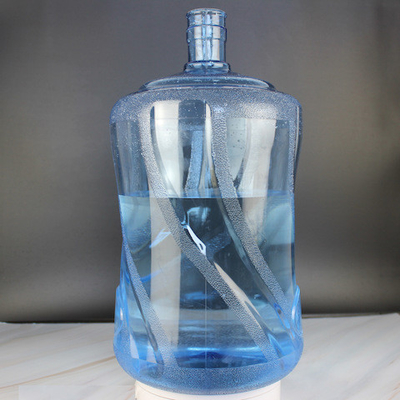 kaufen Freier dauerhafter PC BPA 5 Gallonen-Wasser-Flaschen-transparente blaue Farbe online manufacture