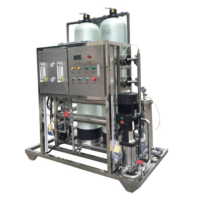 Edelstahl Ro-Wasserpflanze 1000 Lph, industrieller Ro-Wasser-Reinigungsapparat mit FRP-Behälter