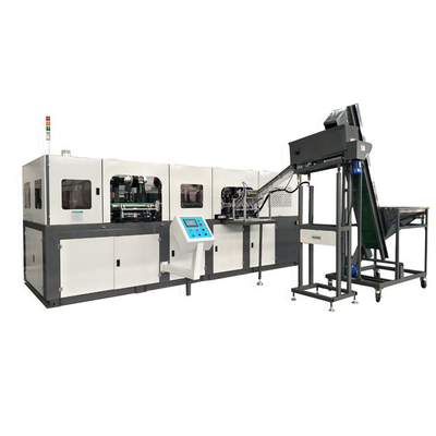 Kleine halbautomatische Plastikflaschenherstellmaschine 500ml Haustierblasmaschine 6 Hohlraum Hochgeschwindigkeitsflaschenblasmaschine, automatische Servo 2l Blasformmaschine